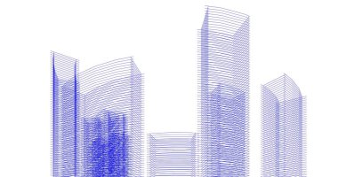 soyut mimari duvar kağıdı tasarımı, dijital konsept arkaplan