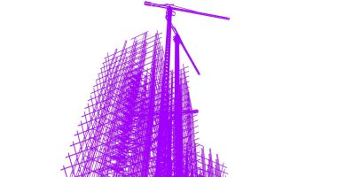 soyut mimari duvar kağıdı tasarımı, dijital konsept arkaplan