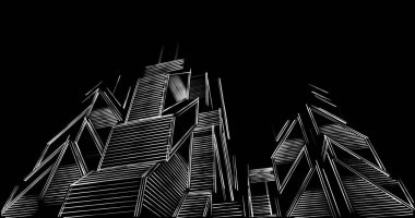 minimal geometrik şekiller, mimari çizgiler