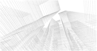 soyut mimari duvar kağıdı tasarımı, dijital konsept arkaplan