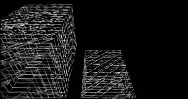 soyut mimari duvar kağıdı tasarımı, dijital konsept arkaplan