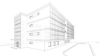 minimal geometrik şekiller, mimari çizgiler