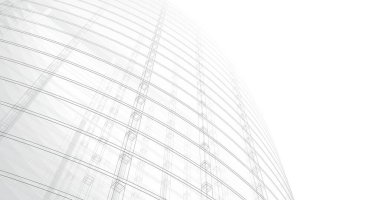 Mimari sanat konseptinde soyut çizgiler, minimum geometrik şekiller. 