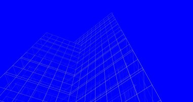 Mimari sanat konseptinde soyut çizgiler, minimum geometrik şekiller. 