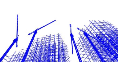 soyut mimari duvar kağıdı tasarımı, dijital konsept arkaplan