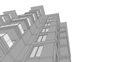 soyut mimari duvar kağıdı tasarımı, dijital konsept arkaplan