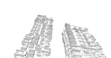 soyut mimari duvar kağıdı tasarımı, dijital konsept arkaplan