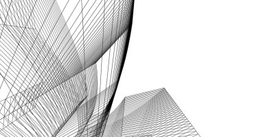 soyut mimari duvar kağıdı tasarımı, dijital konsept arkaplan