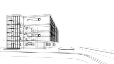 minimal geometrik şekiller, mimari çizgiler