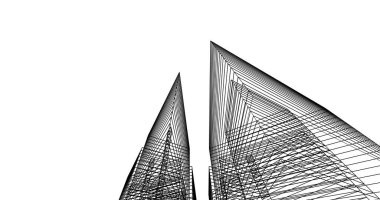 soyut mimari duvar kağıdı tasarımı, dijital konsept arkaplan