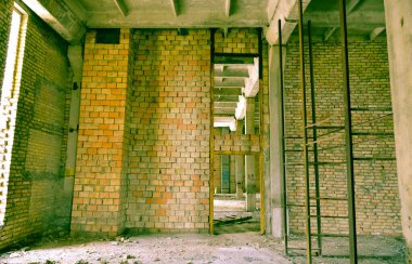 mimari sanat konsepti, minimum geometrik şekiller. 