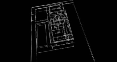 soyut mimari duvar kağıdı tasarımı, dijital konsept arkaplan