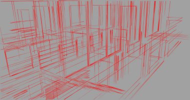 soyut mimari duvar kağıdı tasarımı, dijital konsept arkaplan