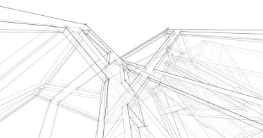 minimal geometrik şekiller, mimari çizgiler