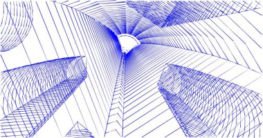 soyut mimari duvar kağıdı tasarımı, dijital konsept arkaplan