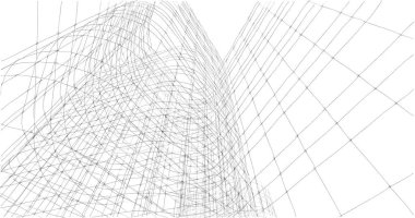 soyut mimari duvar kağıdı tasarımı, dijital konsept arkaplan