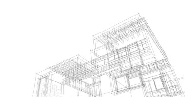 soyut mimari duvar kağıdı tasarımı, dijital konsept arkaplan
