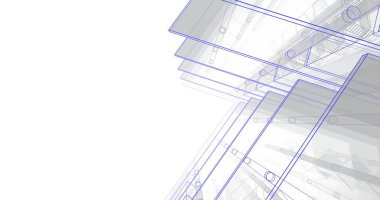 soyut mimari duvar kağıdı tasarımı, dijital konsept arkaplan