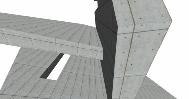 minimal geometrik şekiller, mimari çizgiler