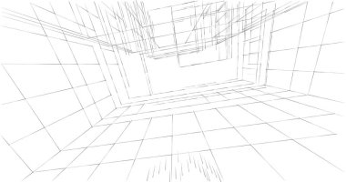 soyut mimari duvar kağıdı tasarımı, dijital konsept arkaplan