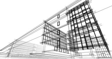 minimal geometrik şekiller, mimari çizgiler