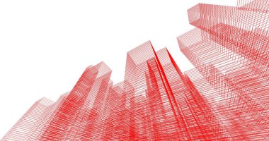 soyut mimari duvar kağıdı tasarımı, dijital konsept arkaplan