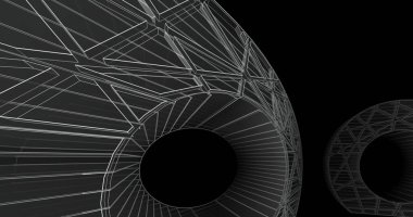 soyut mimari duvar kağıdı tasarımı, dijital konsept arkaplan