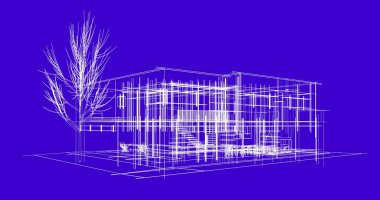 soyut mimari duvar kağıdı tasarımı, dijital konsept arkaplan