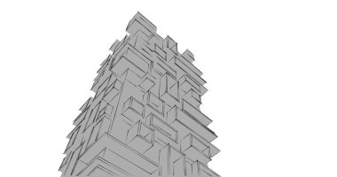 soyut mimari duvar kağıdı tasarımı, dijital konsept arkaplan