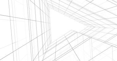 soyut mimari duvar kağıdı tasarımı, dijital konsept arkaplan