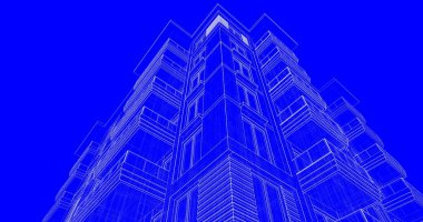 soyut mimari duvar kağıdı tasarımı, dijital konsept arkaplan