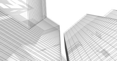 soyut mimari duvar kağıdı tasarımı, dijital konsept arkaplan