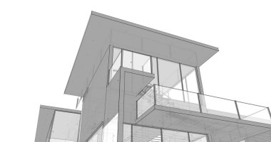 minimal geometrik mimari binalar tasarımı