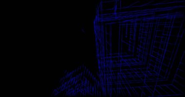 soyut mimari duvar kağıdı tasarımı, dijital konsept arkaplan