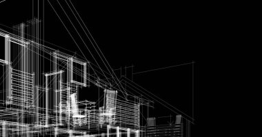 minimal geometrik şekiller, mimari çizgiler