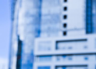 Bulanık şehir. Renkli soyut arkaplan