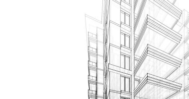 soyut mimari duvar kağıdı tasarımı, dijital konsept arkaplan