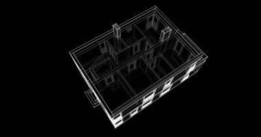 soyut mimari duvar kağıdı tasarımı, dijital konsept arkaplan