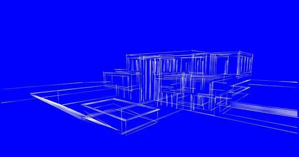 Abstrakcyjny Projekt Tapety Architektonicznej Cyfrowe Tło Koncepcyjne — Zdjęcie stockowe