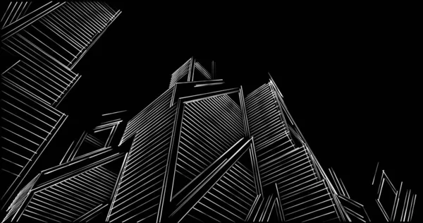 eskiz sanatı, geometrik mimari binalar tasarımı