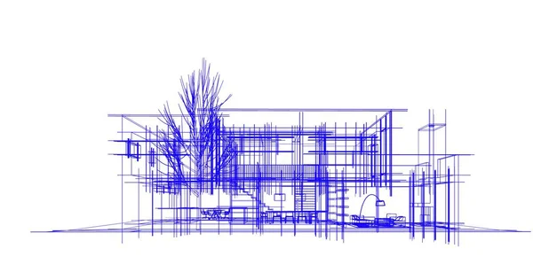 Abstrakcyjny Projekt Tapety Architektonicznej Cyfrowe Tło Koncepcyjne — Zdjęcie stockowe