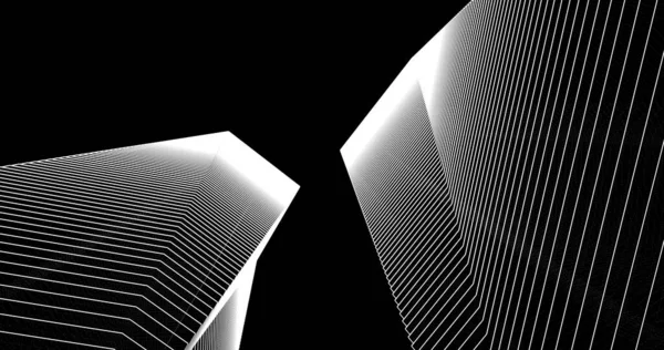 Arkaplanda mimari bina 3d illüstrasyon