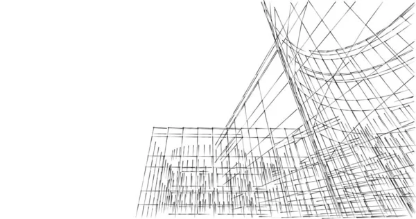 Abstrakcyjny Projekt Tapety Architektonicznej Cyfrowe Tło Koncepcyjne — Zdjęcie stockowe