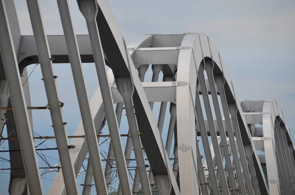 Moderne Stedelijke Brug Architectuur Concept Achtergrond — Stockfoto