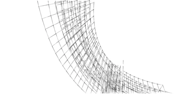 建筑墙纸设计 数字概念背景 — 图库照片