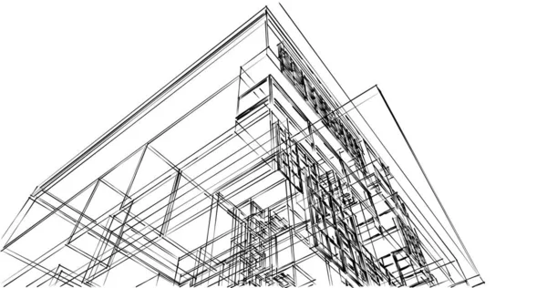 Абстрактный Архитектурный Дизайн Обоев Цифровой Концепт Фон — стоковое фото