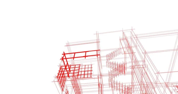 Абстрактный Архитектурный Дизайн Обоев Цифровой Концепт Фон — стоковое фото