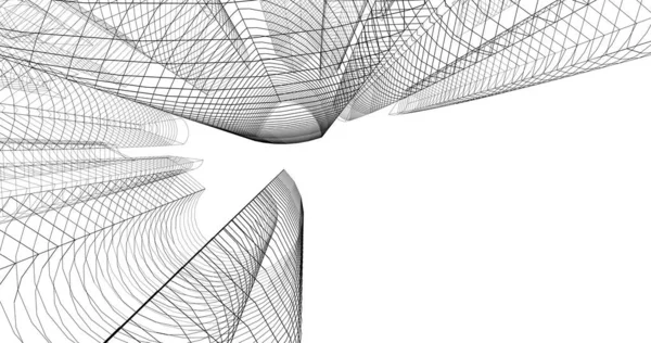 Абстрактный Архитектурный Дизайн Обоев Цифровой Концепт Фон — стоковое фото
