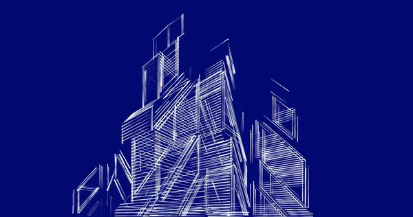 eskiz sanatı, geometrik mimari binalar tasarımı