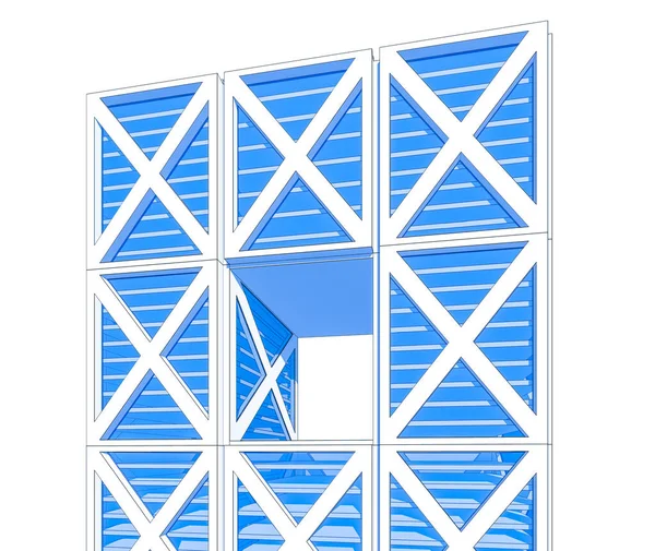 Abstrakte Skillelinjer Arkitektonisk Kunstbegrep Minste Geometriske Form – stockfoto